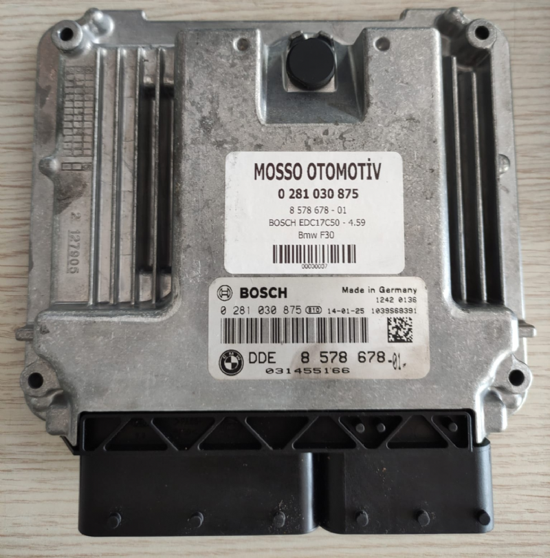 0281030875 BMW F10 F30  2.0D MOTOR BEYNİ EDC17C50 DDE8578678 - 0 281 030 875