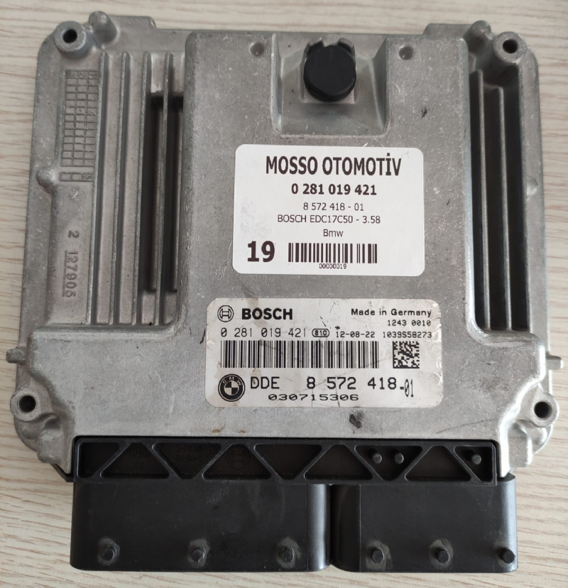 0281019421 BMW F10 F20 MOTOR BEYNİ EDC17C50 DME 8572418 - 0 281 019 421