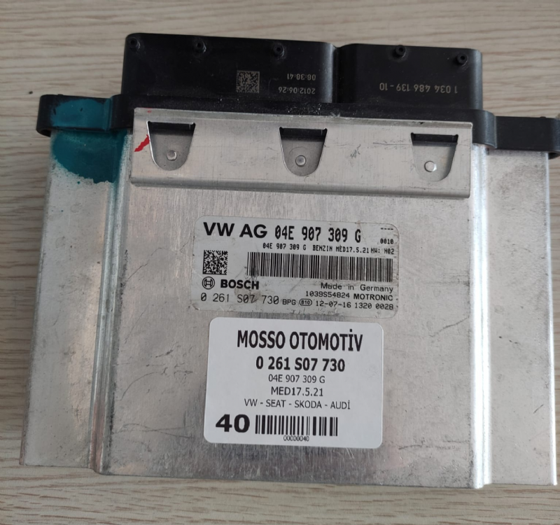 0261S07730 04E907309G VW SEAT SKODA MOTOR BEYNİ MED17.5.21 - 0 261 S07 730