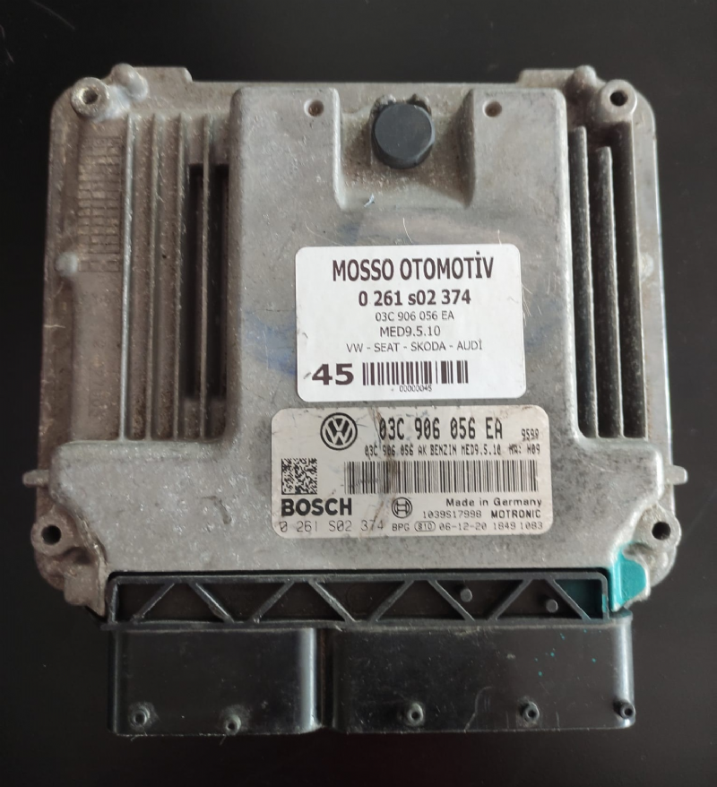 0261S02374 03C906056EA VW SEAT SKODA MOTOR BEYNİ MED9.5.10 - 0 261 S02 374
