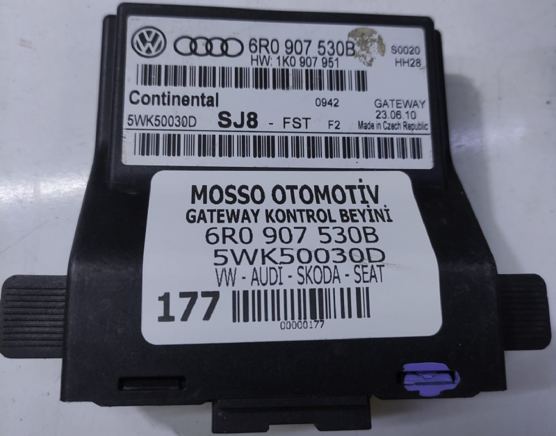 6R0907530B - 5WK50030D - VW AUDİ SKODA SEAT GATEWAY KONTROL BEYNİ - 6R0 907 530 B - 5WK50030D