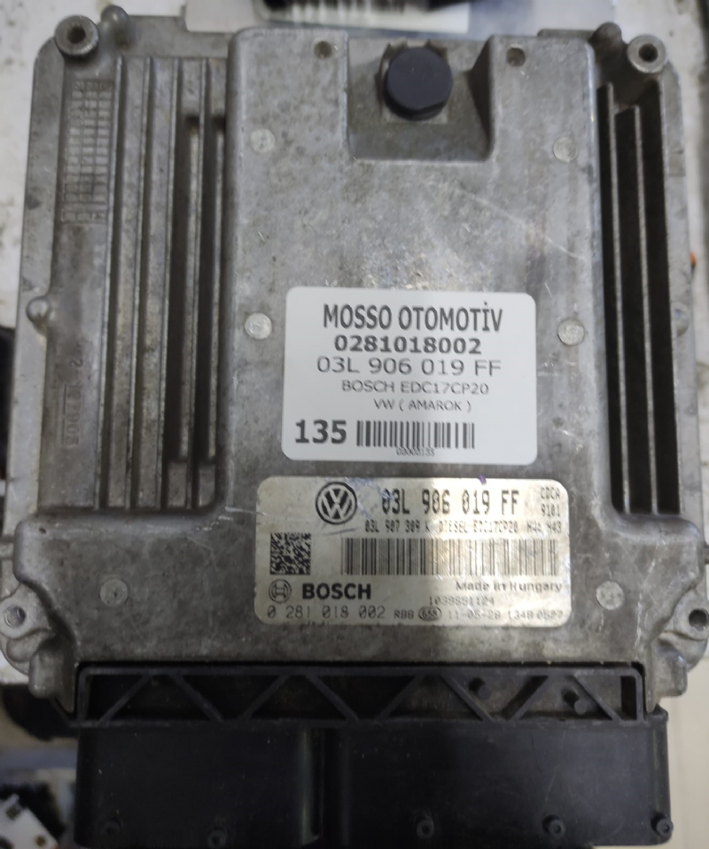 0281018002 - 03C906019FF - VW AMAROK MOTOR BEYNİ EDC17CP20 - 0 281 018 002 - 03C 906 019 FF