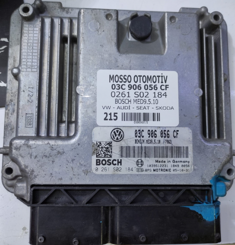 0261S02184 - 03C906056CF - VW - AUDİ - SEAT - SKODA  MOTOR BEYNİ MED9.5.10 - 0 261 S02 184 - 03C 906 056 CF 