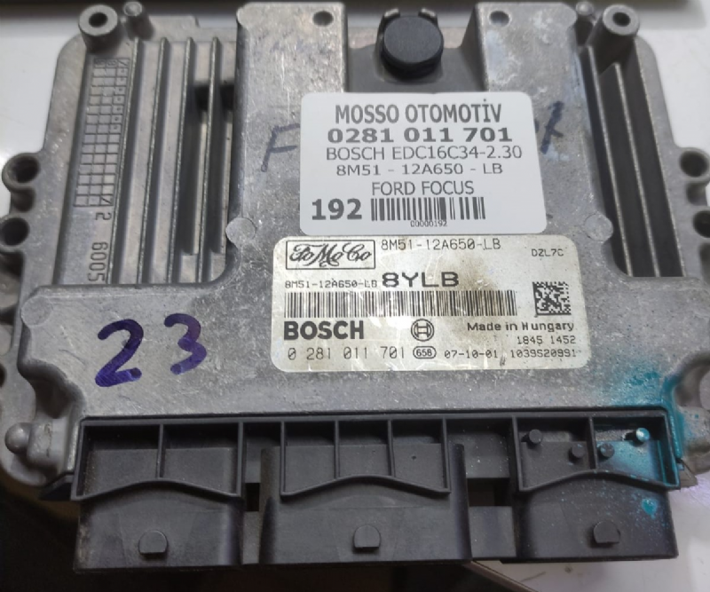 0281011701 - 8M5112A650-LB - FORD FOCUS MOTOR BEYNİ EDC16C34 - 0 281 011 701 - 8M51 12A650 - LB 