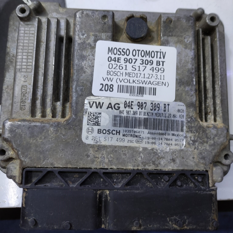 0261S04653 - 03C906016G - VW - AUDİ- SEAT - SKODA MOTOR BEYNİ  MED17.5.5 - 0 261 S04 653 - 03C 906 016 G 