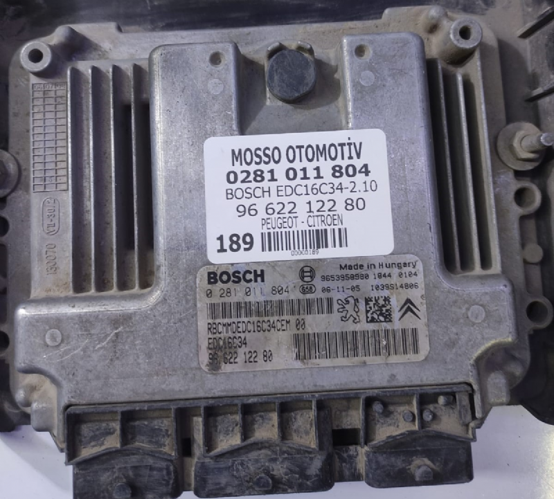 0281011804 - 9662212280 - PEUGEOT - CİTROEN MOTOR BEYNİ EDC16C34 - 0 281 011 804 - 96 622 122 80 