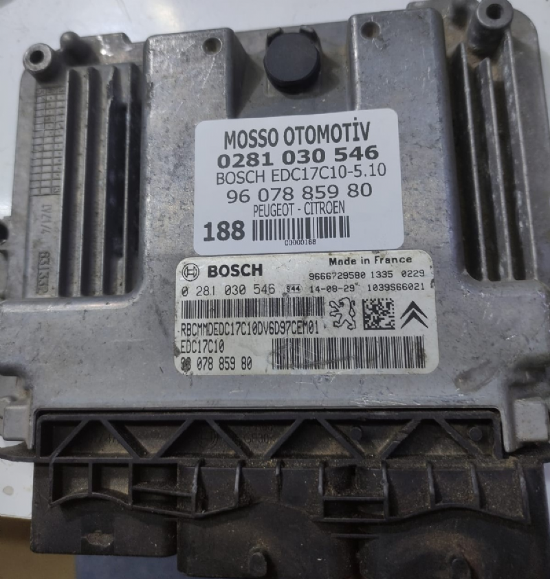 0281030546 - 9607885980 - PEUGEOT - CİTROEN MOTOR BEYNİ  EDC17C10 - 0 281 030 546 - 96 078 859 80