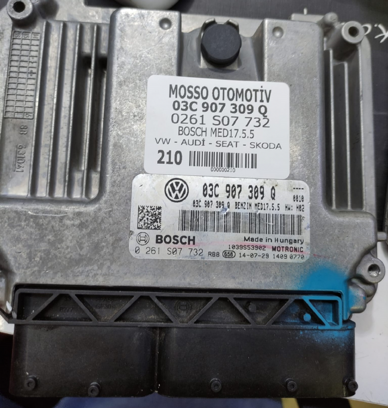 0261S07732 - 03C907309Q - VW  - AUDİ - SEAT - SKODA MOTOR BEYNİ MED17.5.5 - 0 261 S07 732 - 03C 907 309 Q 