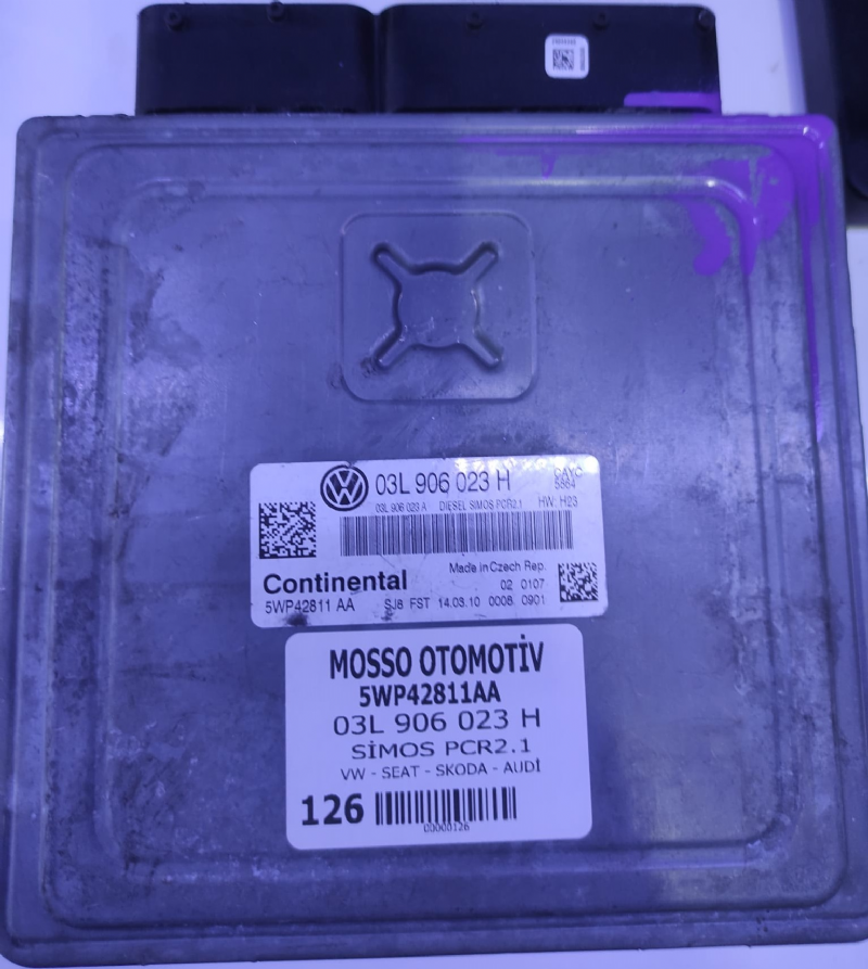03L906023H - 5WP42811AA  -  VW GOLF MOTOR BEYNİ - SİMOS PCR2.1 - 03L 906 023 H - 5WP42811AA 