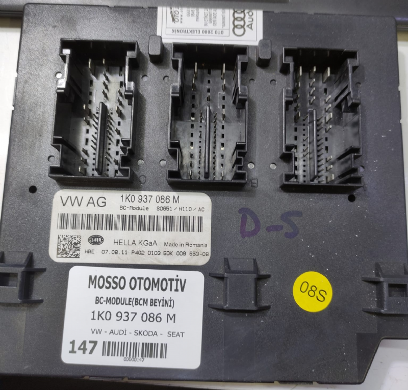 1K0937084F - VW GOLF BC-MODULLE (BCM BEYNİ) -1K0 937 084 F