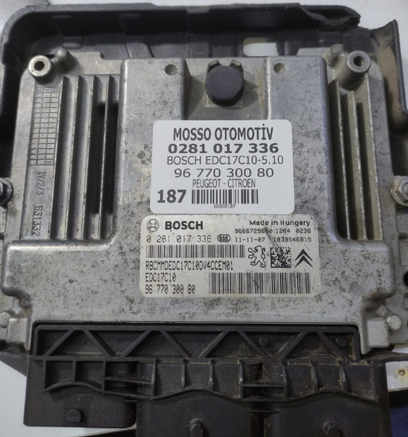 0281017336 - 9677030080 - PEUGEOT - CİTROEN MOTOR BEYNİ EDC17C10 - 0 281 017 336 - 06 770 300 80
