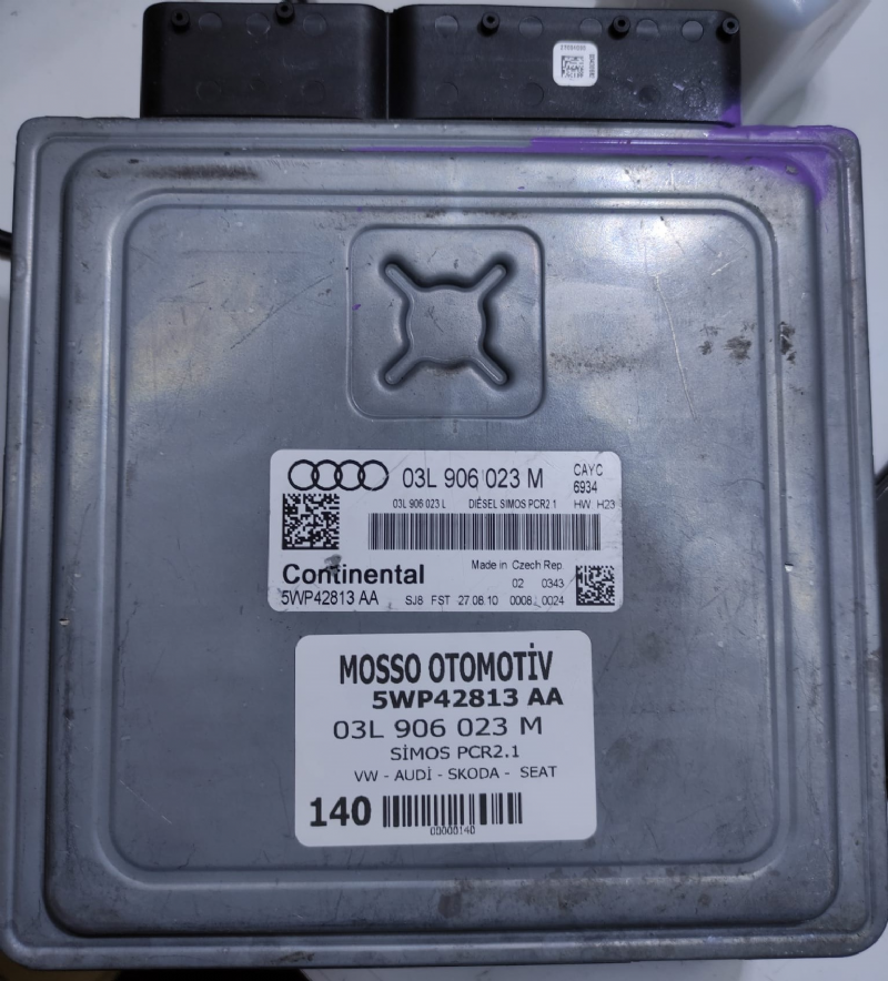 03L906023M - 5WP42813 - AUDİ A3 MOTOR BEYNİ SİMOS PCR2.1 - 03L 906 023 M - 5WP42813 AA