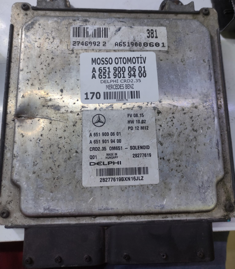 A6519000601 - A6519019400 - MERCEDES MOTOR BEYNİ DELPHİ CDR2.35 - A 651 900 06 01 - A 651 901 94 00 