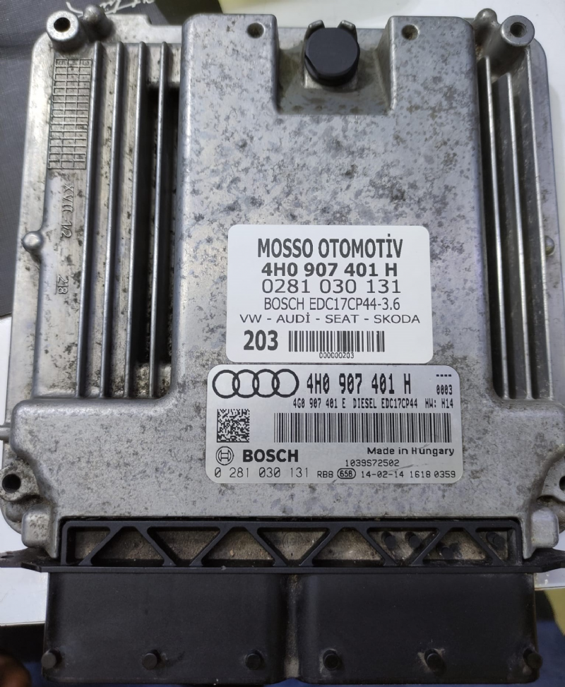 0281030131 - 4H0907401H - VW - AUDİ - SEAT - SKODA  MOTOR BEYNİ EDC17CP44 - 0 281 030 131 - 4H0 907 401 H 