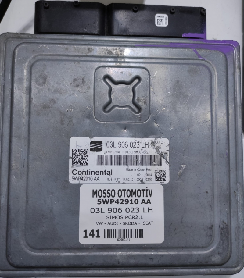03L906023LH - 5WP42910AA - SEAT LEON MOTOR BEYNİ - SİMOS PCR2.1 - 03L 906 023 LH - 5WP42910 AA