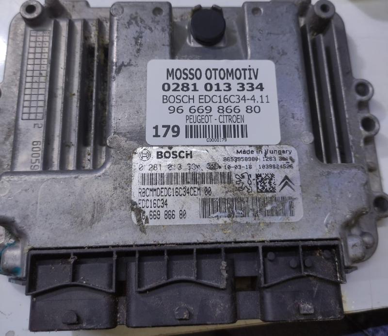 0281013334 - 9666986689 - PEUGEOT - CİTROEN MOTOR BEYNİ EDC16C34 - 0 281 013 334 - 96 669 866 80 