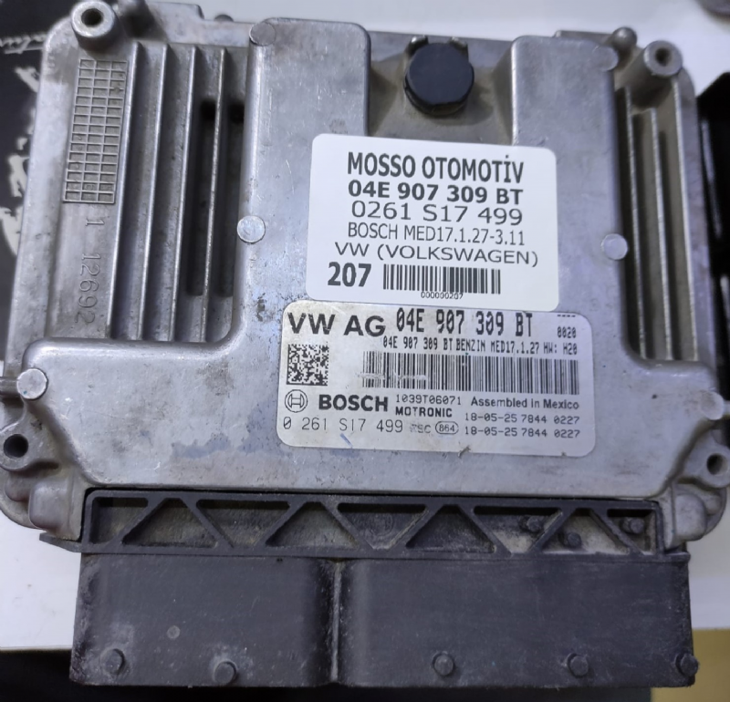 0261S17499 - 04E907309BT - VW MOTOR BEYNİ MED17.1.27 - 0 261 S17 499 - 04E 907 309 BT