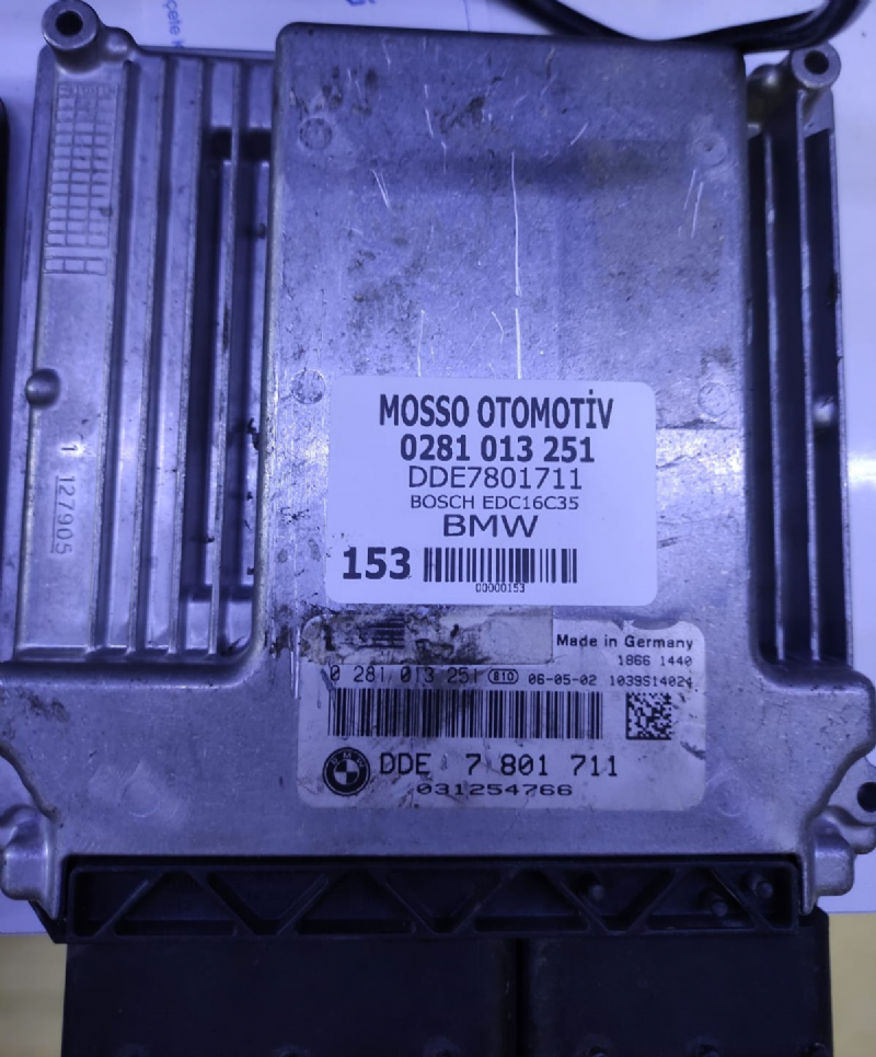 0281013251 - DDE7801711 - BMW MOTOR BEYNİ EDC16C35 - 0 281 013 251 - DDE 7 801 711