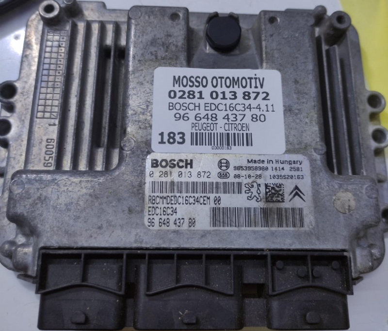 02810137872 - 9664843780 - PEUGEOT - CİTROEN MOTOR BEYNİ EDC16-C4 - 0 281 013 872 - 96 648 437 