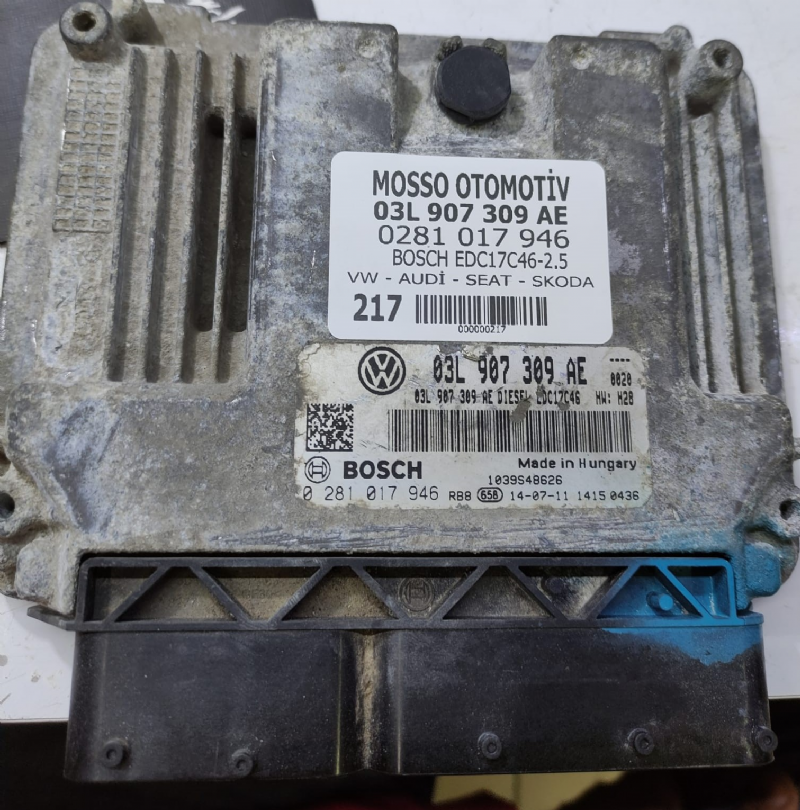 0281017946 - 03L907309AE - VW - AUDİ - SEAT - SKODA  MOTOR BEYNİ EDC17C46 - 0 281 017 946 - 03L 907 309 AE