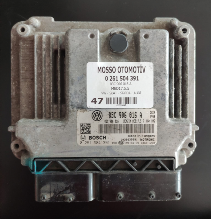 0261S04391 - 03C906016A MED17.5.5 VW GOLF MOTOR BEYNİ 0 261 S04 391 - 03C 906 016 A