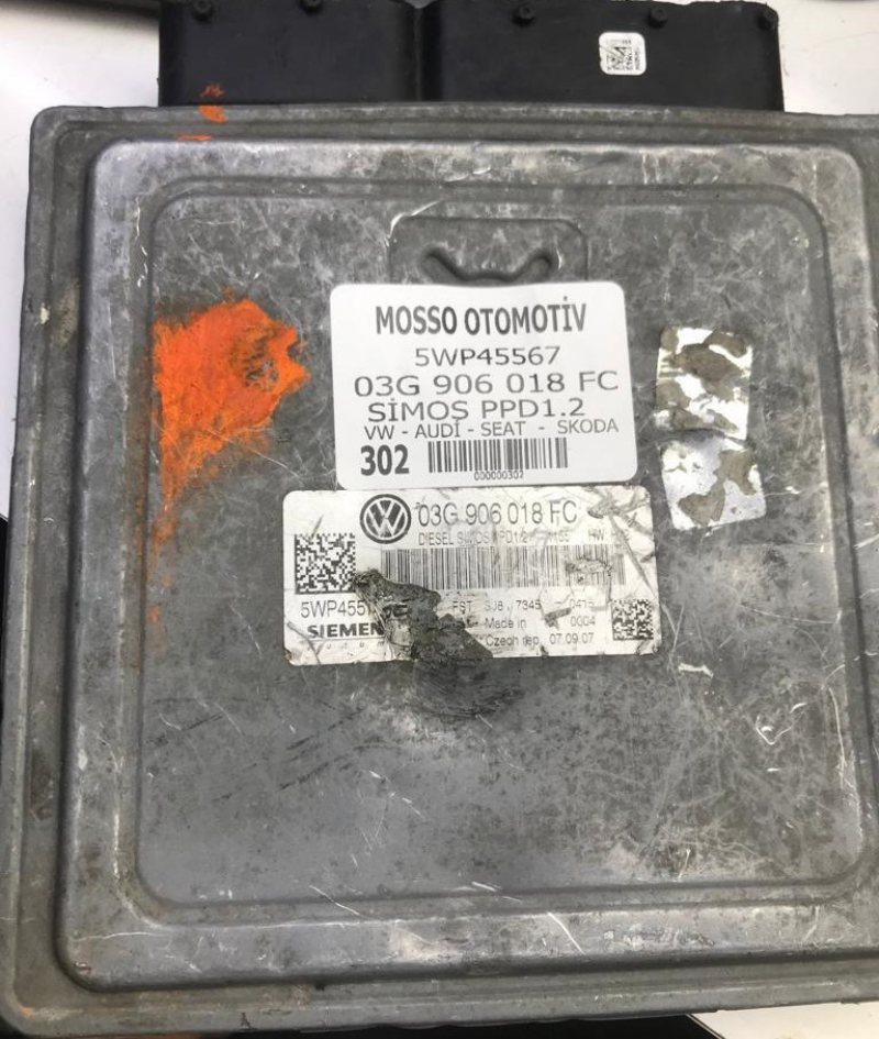 03G906018FC - 5WP45567 - VW - AUDİ - SEAT - SKODA MOTOR BEYNİ SİMOS PPD1.2 - 03G 906 018 FC - 5WP45567