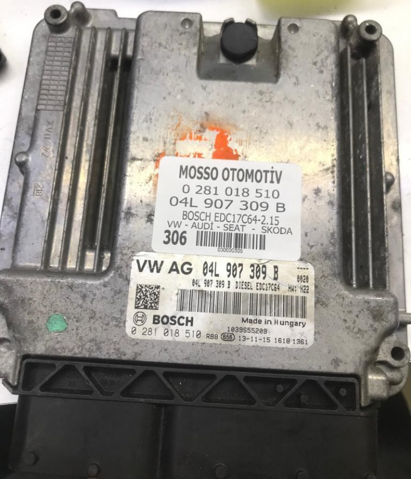 0281018510 - 04L907309B - VW - AUDİ - SEAT - SKODA MOTOR BEYNİ EDC17C64 - 0 281 018 510 - 04L 907 309 B