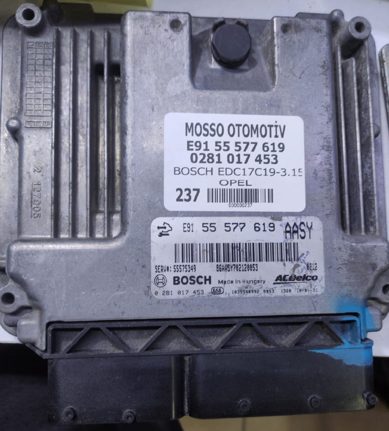 0281017453 - E9155577619 - OPEL MOTOR BEYNİ EDC17C19 - 0 281 017 453 - E91 55 577 619