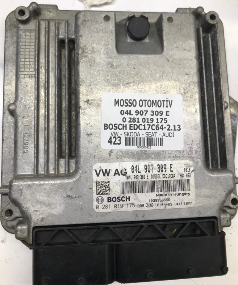 0281019175 - 04L907309E - VW - AUDİ - SEAT - SKODA MOTOR BEYNİ EDC17C64 - 0 281 019 175 - 04L 907 307 E