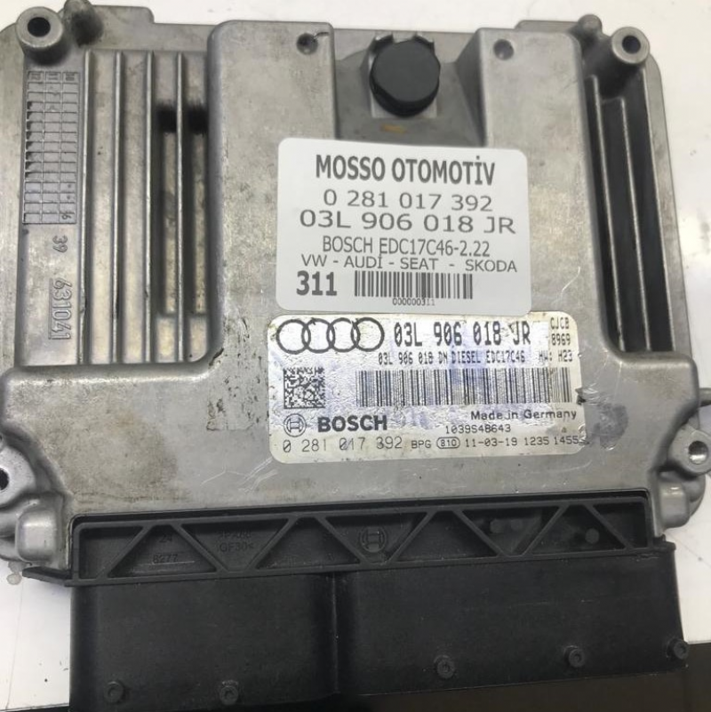 0281017392 - 03L906018JR - VW -AUDİ - SEAT - SKODA MOTOR BEYNİ EDC17C46 - 0 281 017 392 - 03L 906 018 JR 