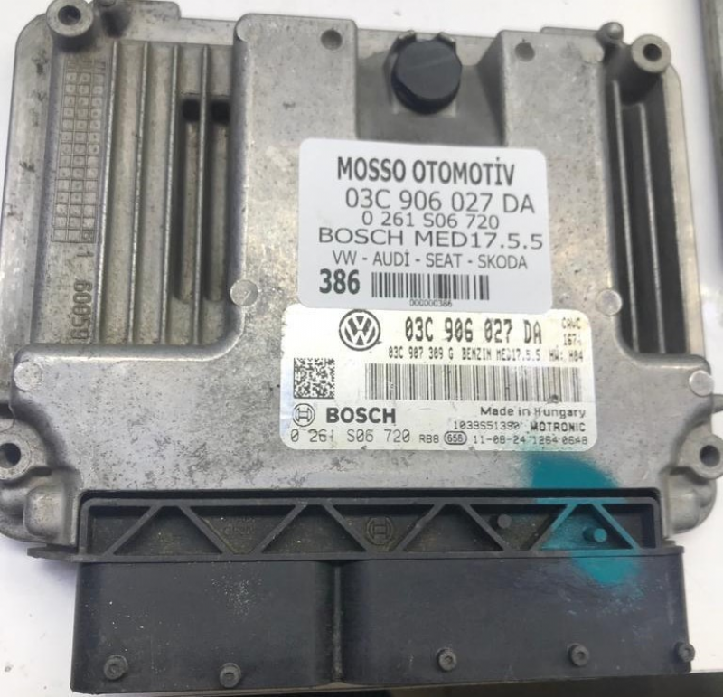 0261S06720 - 03C906027DA - VW - AUDİ - SEAT - SKODA MOTOR BEYNİ MED17.5.5 - 0 261 S06 720 - 03C 906 027 DA 