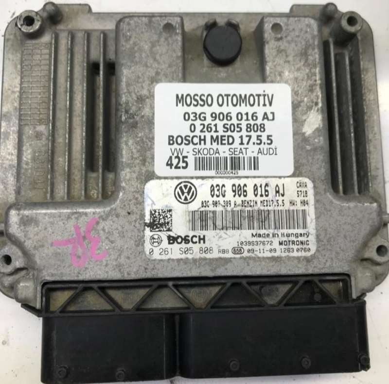 0261S05808 - 03G906016AJ - VW - AUDİ - SEAT - SKODA MOTOR BEYNİ MED17.5.5 - 0 261 S05 808 - 03G 906 016 AJ 