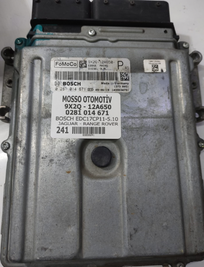 0281014671 - 9X2Q12A659 - RANGE ROVER - JAGUAR MOTOR BEYNİ EDC17CP11 0 281 014 671 - 9X2Q - 12A650