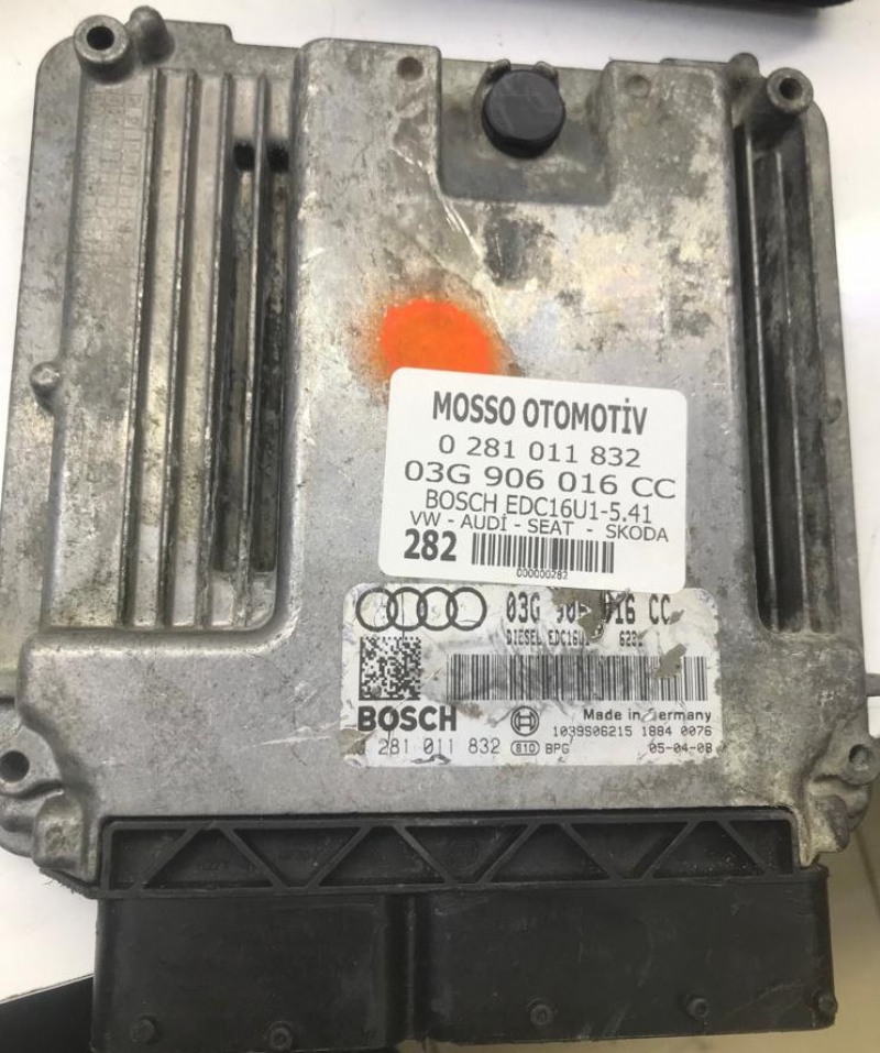 0281011832 - O3G906016CC - VW - AUDİ - SEAT - SKODA MOTOR BEYNİ EDC16U1 - 0 281 011 832 - 03G 906 016 CC