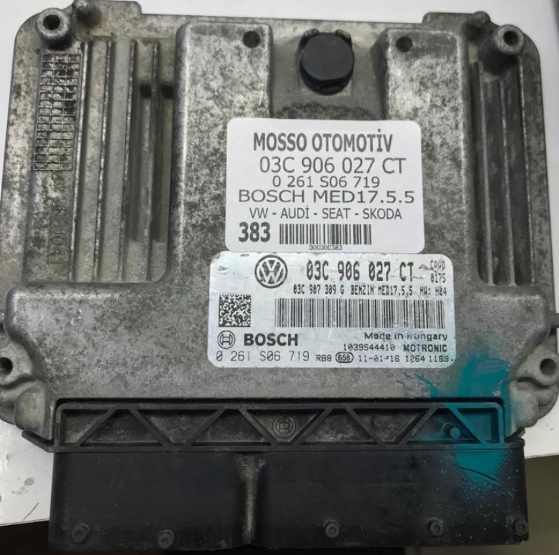 0261S06719 - 03C906027CT - VW - AUDİ - SEAT - SKODA MOTOR BEYNİ MED17.5.5 - 0 261 S06 719 - 03C 906 027 CT