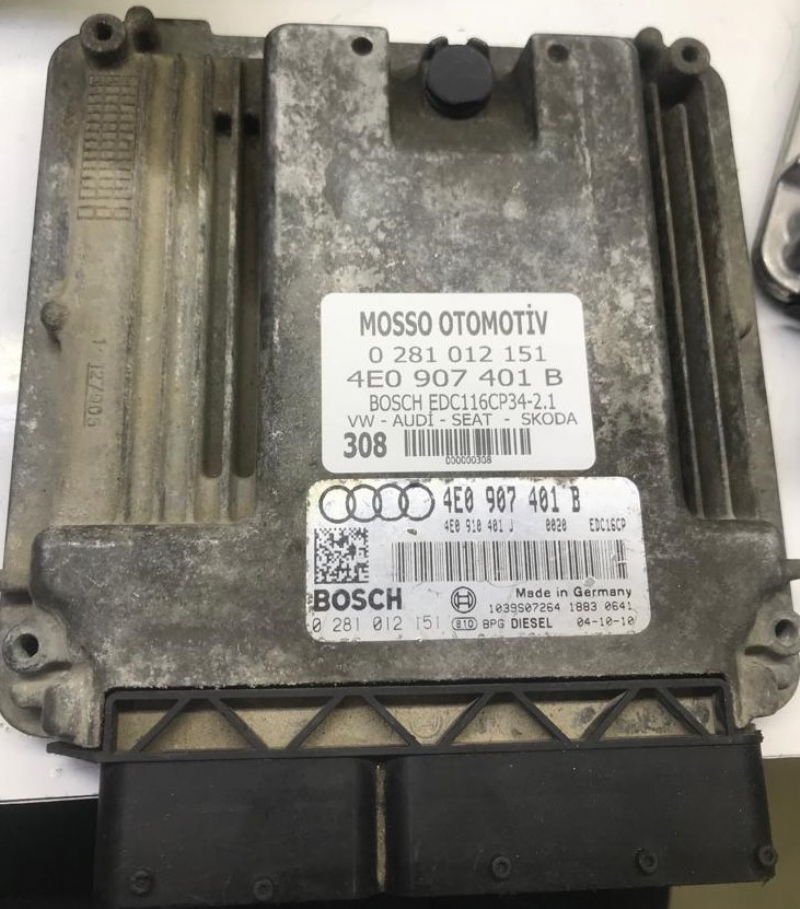 0281012151 - 4EO907401B - VW - AUDİ - SEAT - SKODA MOTOR BEYNİ EDC16CP36 - 0281 012 151 - 4EO 907 401 B