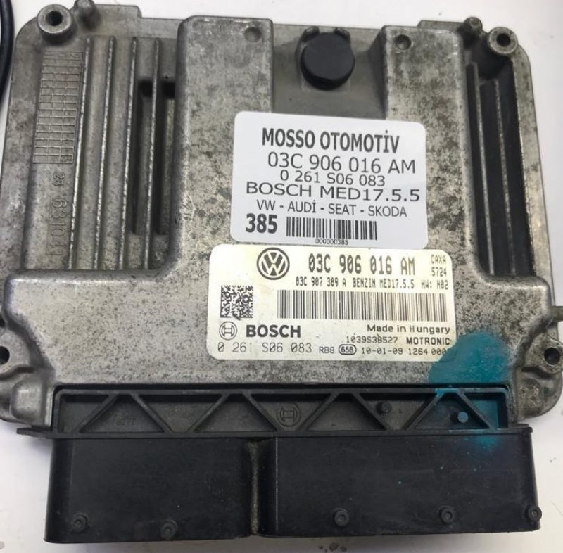 0261S06083 - 03C906016AM - VW -AUDİ - SEAT - SKODA MOTOR BEYNİ  MED17.5.5 - 0 261 S06 038 - 03C 906 016 AM 