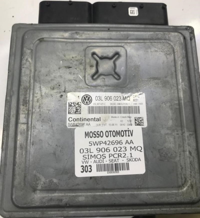 03L906023MQ - 5WP42696AA - VW - AUDİ - SEAT - SKODA MOTOR BEYNİ SİMOS PCCR2.1 03L 906 023 MQ - 5WP42696AA 