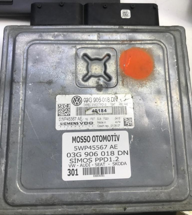 03G906018DN - 5WP45567AE - VW - AUDİ - SEAT - SKODA MOTOR BEYNİ SİMOS PPD1.2 - 03G 906 018 DN - 5WP45567AE 