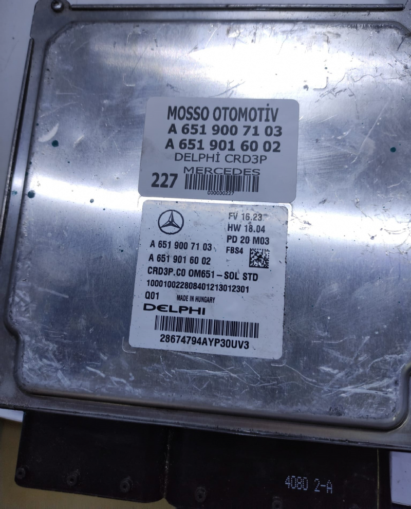 A6519007103 - A6519016002 MERDECES MOTOR BEYNİ DELPHİ CRD3P - A 651 900 71 03 - A 651 901 60 02 