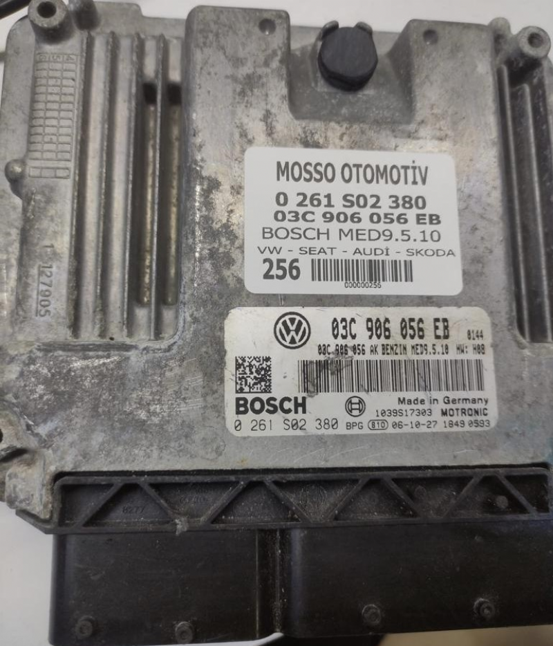 0261S02380 - 03C906056EB - VW - AUDİ - SEAT - SKODA  MOTOR BEYNİ MED9.5.10 - 0 261 S02 380 - 03C 906 056 EB 