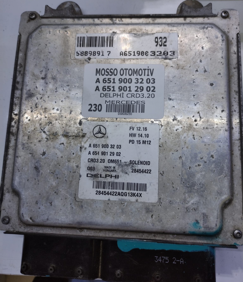 A6519003603 - A6519013302 - MERCEDES MOTOR BEYNİ DELPHİ CRD3P.CO - A 651 900 36 03 - A 651 901 33 02 