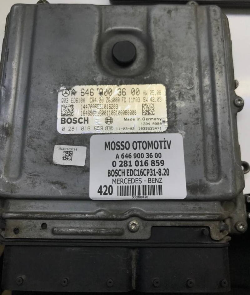 0281016859 - A6469003600 - MERCEDES MOTOR BEYNİ EDC16CP31 - 0 281 016 859 - A 646 900 36 00