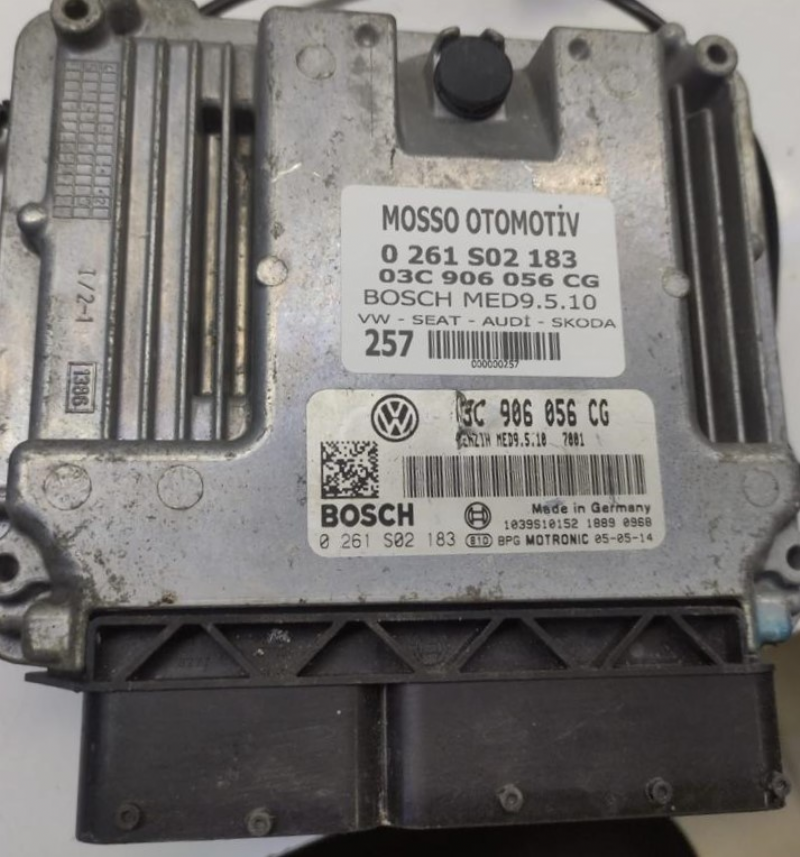 0261S02183 - 03C906056CG - VW - AUDİ - SEAT - SKODA  MOTOR BEYNİ MED9.5.10 - 0 261 S02 183 - 03C 906 056 CG 