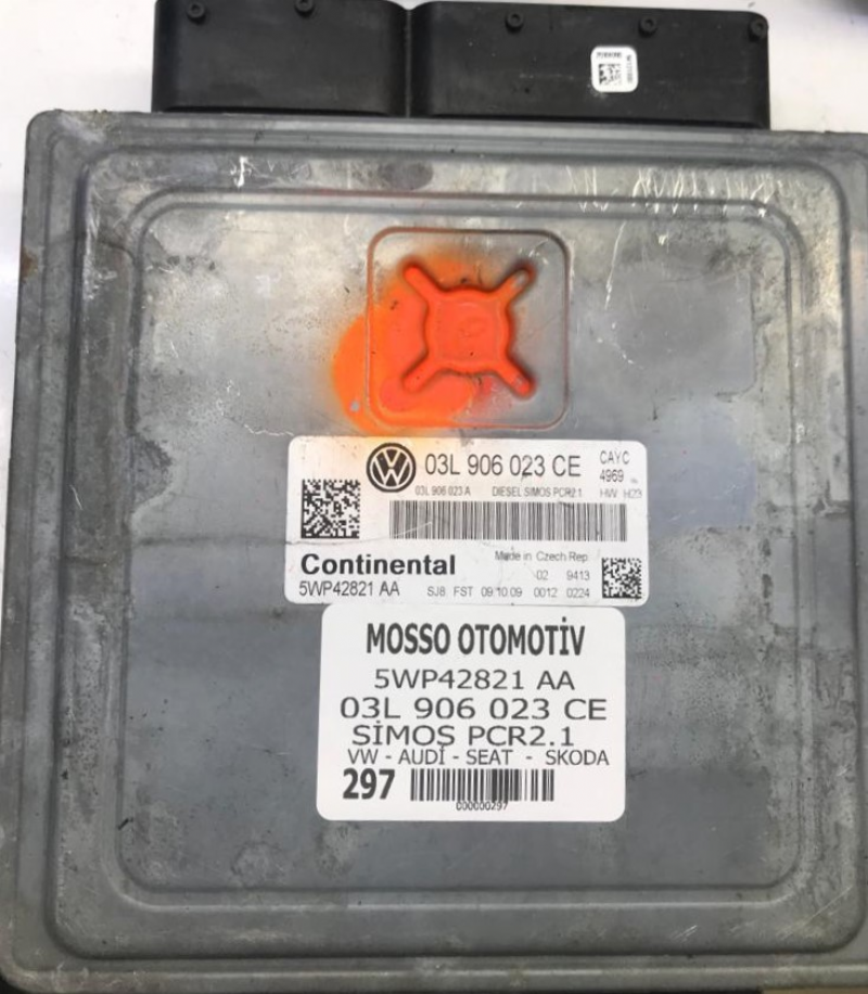 O3L906023CE - 5WP42821AA - VW - AUDİ - SEAT - SKODA MOTOR BEYNİ SİMOS PCR2.1 - 03L 906 023 CE - 5WP42821 AA