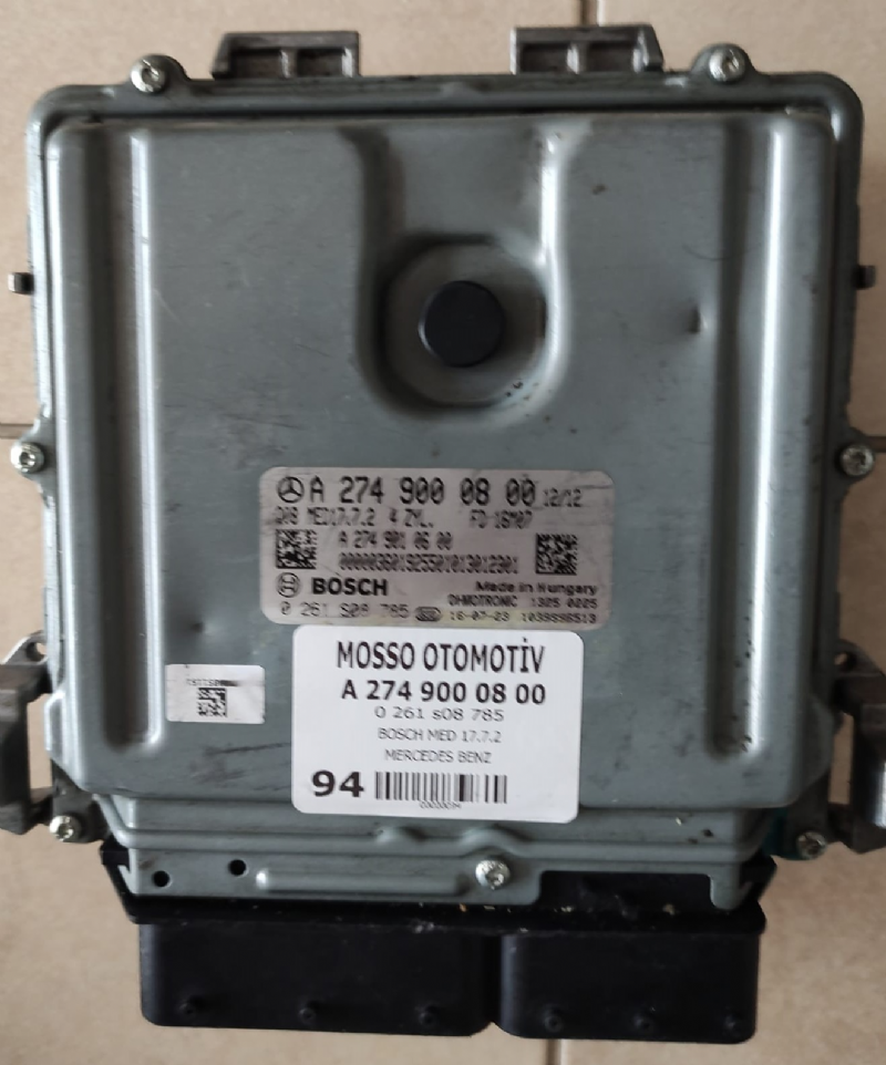 0261S08785 - A2749000800 - MERCEDES  E CLASS MOTOR BEYNİ MED17.7.2 - 0 261 S08 785 - A 274 900 08 00 