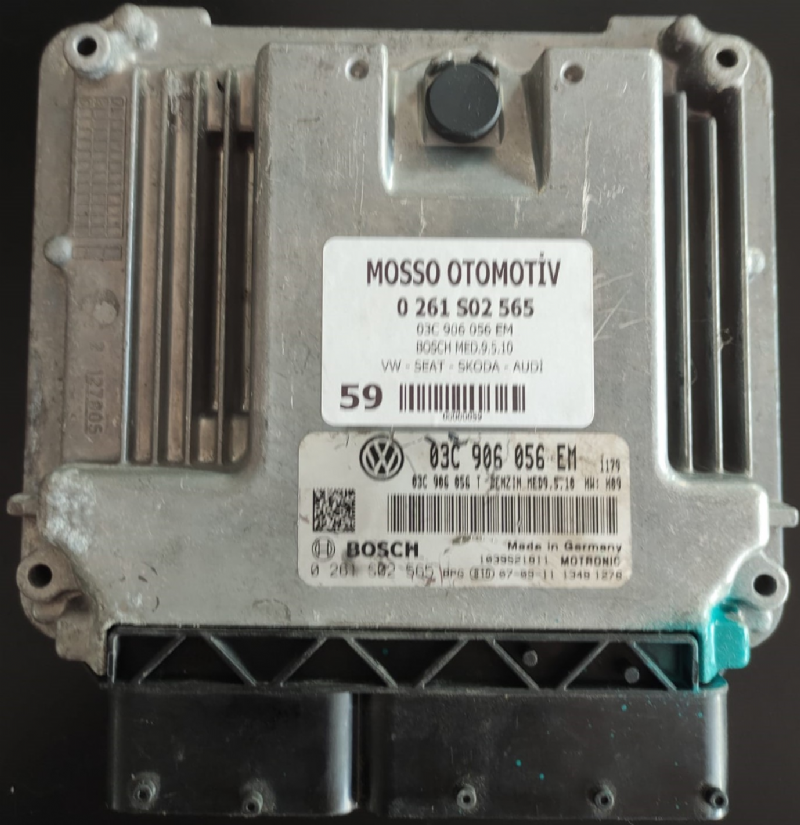 0261S02565- 03C906056EM VW JETTA MOTOR BEYNİ MED9.5.10 - 0 261 S02 565- 03C 906 056 EM