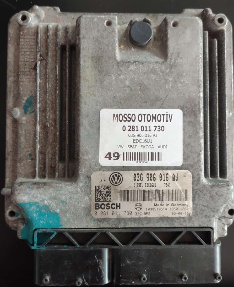 0281011730 - 03G906016AJ EDC16U1 SEAT LEON MOTOR BEYNİ - 0 281 011 730 - 03G 906 016 AJ