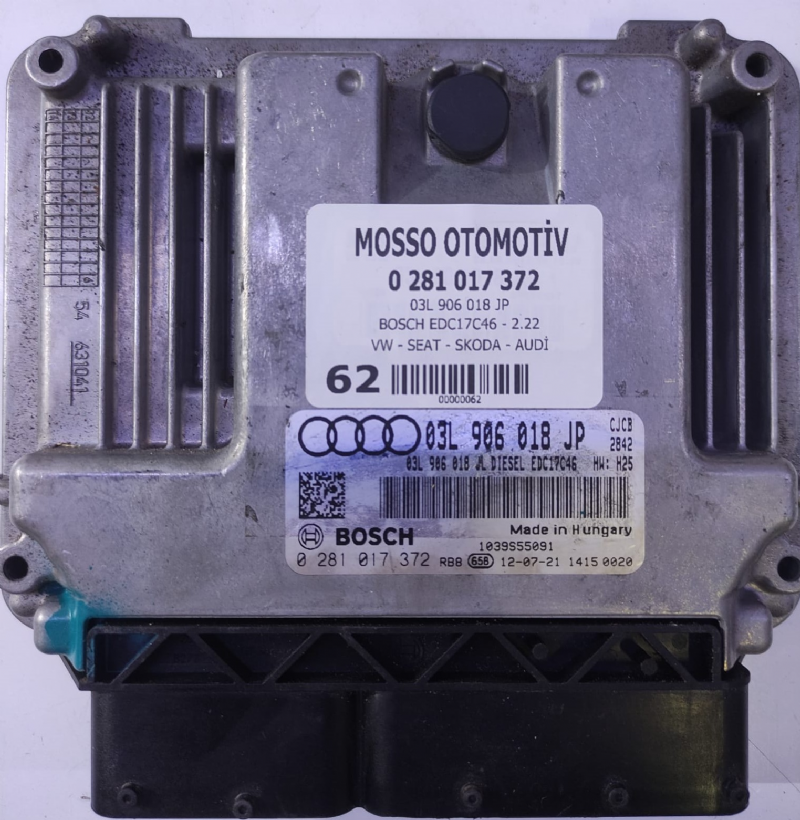 0281017372 - 03L906018JP - AUDİ MOTOR BEYNİ EDC17C46 - 0 281 017 372 - 03L 906 018 JP