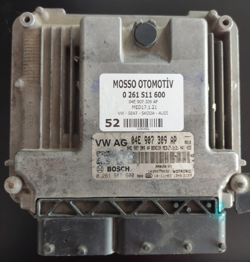 0261S1160 - 04E907309AP VW JETTA MOTOR BEYNİ MED17.1.21 - 0 261 S11 60 - 04E 907 309 AP